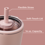 Dusty Rose - Everyday Tumbler 14oz 7k