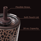 Brown Leopard - Everyday Tumbler 20oz 1c