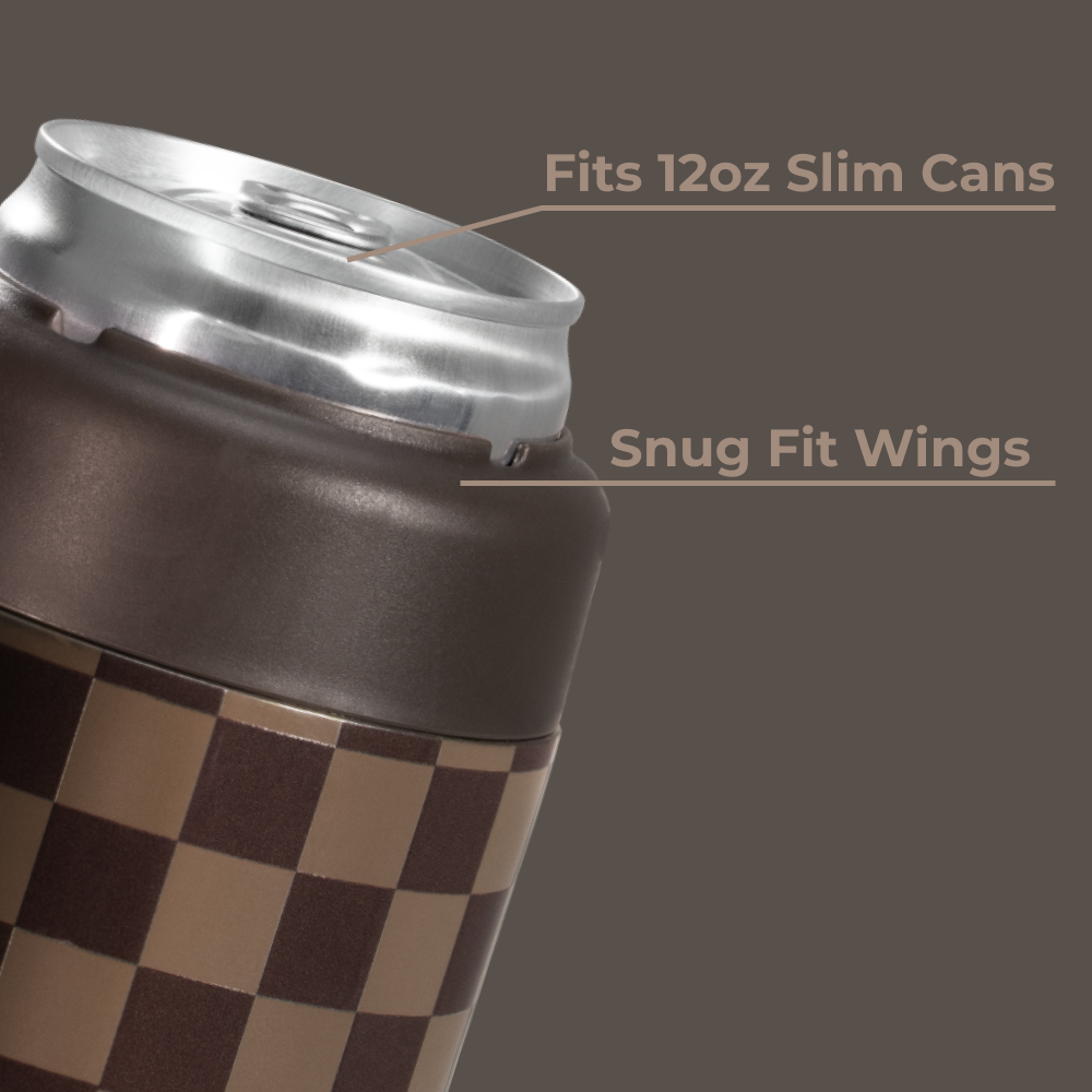 Autumn Checkers - Can Cooler (Slim) s7