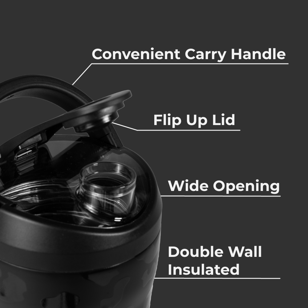 Black Leopard - Insulated Shaker (24oz) fq